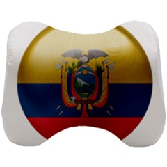 Ecuador Flag Ecuadorian Country Head Support Cushion by Sapixe