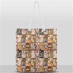 D 5 Full Print Rope Handle Tote (large) by ArtworkByPatrick