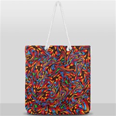 F 5 1 Full Print Rope Handle Tote (large) by ArtworkByPatrick