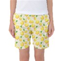 Fruits Template Lemons Yellow Women s Basketball Shorts View1