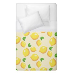 Fruits Template Lemons Yellow Duvet Cover (single Size) by Pakrebo