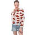 Summer Watermelon Pattern Banded Bottom Chiffon Top View1