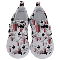 Movies And Popcorn Kids  Velcro No Lace Shoes by bloomingvinedesign