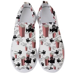 Movies And Popcorn Men s Slip On Sneakers by bloomingvinedesign