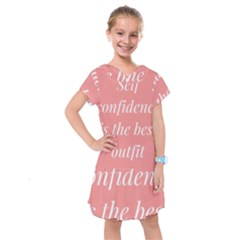 Self Confidence  Kids  Drop Waist Dress by Abigailbarryart