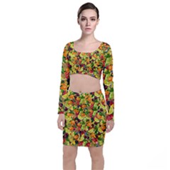 Background Pattern Structure Fruit Top And Skirt Sets by Pakrebo