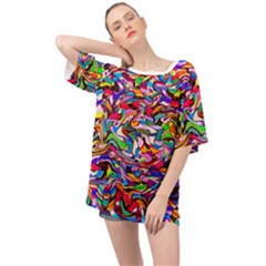 J 6 Oversized Chiffon Top by ArtworkByPatrick
