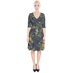 Pineapples Pattern Wrap Up Cocktail Dress by Sobalvarro