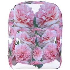 Roses Pink Flowers Arrangement Full Print Backpack by Simbadda