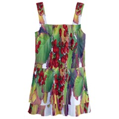 Leaves Autumn Berries Garden Kids  Layered Skirt Swimsuit by Simbadda