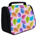 Background Abstract Leaves Color Full Print Travel Pouch (Big) View2