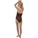 Background Abstract Texture Go with the Flow One Piece Swimsuit View2
