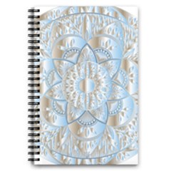 Mandala Floral Line Art Decorative 5 5  X 8 5  Notebook by Simbadda