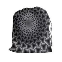 Pattern Abstract Graphic District Drawstring Pouch (xxl) by Simbadda