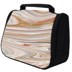 Brown And Yellow Abstract Painting Full Print Travel Pouch (big) by Simbadda