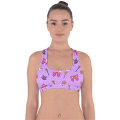 Moon Cross Back Hipster Bikini Top  by Mezalola