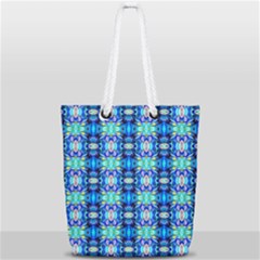 K 6 Full Print Rope Handle Tote (small) by ArtworkByPatrick