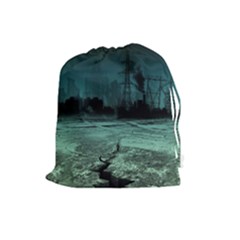 Industry Setting World Urban Drawstring Pouch (large) by Sudhe