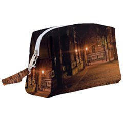 City Night Dark Architecture Lamps Wristlet Pouch Bag (large) by Sudhe