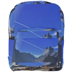 Saturn Landscape Mountains Full Print Backpack by Simbadda