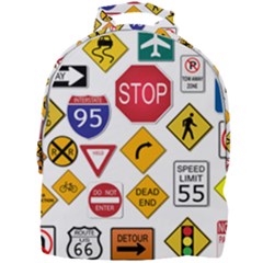 Street Signs Stop Highway Sign Mini Full Print Backpack by Simbadda