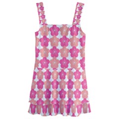 Sakura Flower Pattern Kids  Layered Skirt Swimsuit by Simbadda