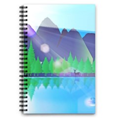 Forest Landscape Pine Trees Forest 5 5  X 8 5  Notebook by Simbadda
