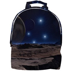 Lunar Landscape Star Brown Dwarf Mini Full Print Backpack by Simbadda