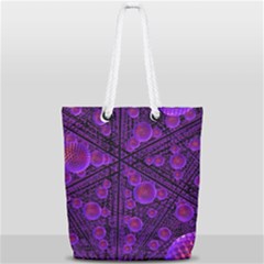 Spheres Combs Structure Regulation Full Print Rope Handle Tote (small) by Simbadda
