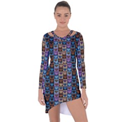 O 3 Asymmetric Cut-out Shift Dress by ArtworkByPatrick