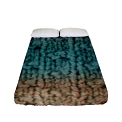 Knitted Wool Ombre 1 Fitted Sheet (full/ Double Size) by snowwhitegirl