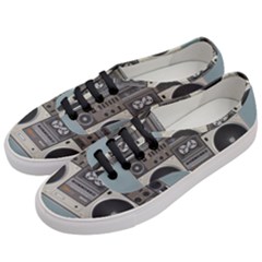 Radio Cassette Speaker Sound Audio Women s Classic Low Top Sneakers by Simbadda