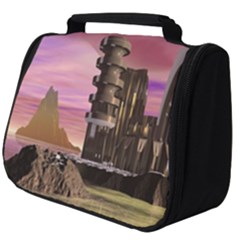 Planet Rocks City Base Fiction Full Print Travel Pouch (big) by Simbadda
