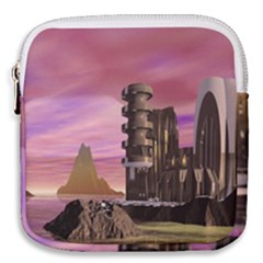 Planet Rocks City Base Fiction Mini Square Pouch by Simbadda