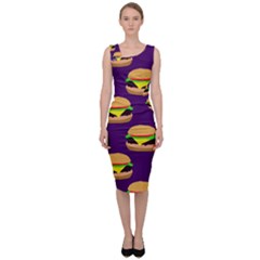 Burger Pattern Sleeveless Pencil Dress by bloomingvinedesign