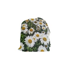 Columbus Commons Shasta Daisies Drawstring Pouch (small) by Riverwoman