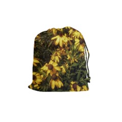 Echinacea Paradoxa Drawstring Pouch (medium) by Riverwoman