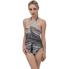 Glacier National Park Scenic View Go With The Flow One Piece Swimsuit by Sudhe