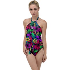 Flowers 3 Go With The Flow One Piece Swimsuit by ArtworkByPatrick
