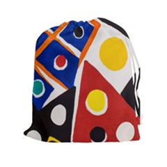 Pattern And Decoration Revisited At The East Side Galleries Drawstring Pouch (xxl) by Sudhe
