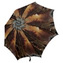 Sunset In The Frozen Winter Forest Hook Handle Umbrellas (Small) View2