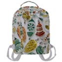 Surface Pattern  Vintage Christmas Ornaments Flap Pocket Backpack (Large) View3