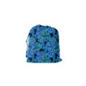 Fall Leaves Blue Drawstring Pouch (XS) View2