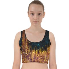 Architecture Buildings City Velvet Racer Back Crop Top by Simbadda