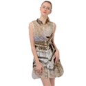 Building Architecture Columns Sleeveless Shirt Dress View1