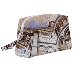 Building Architecture Columns Wristlet Pouch Bag (large) by Simbadda
