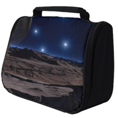 Lunar Landscape Star Brown Dwarf Full Print Travel Pouch (big) by Simbadda