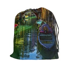Venice City Italy Architecture Drawstring Pouch (xxl) by Simbadda