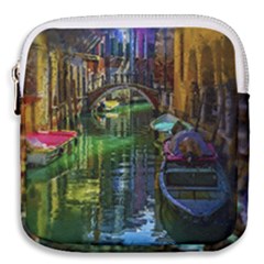 Venice City Italy Architecture Mini Square Pouch by Simbadda