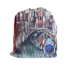 Venice Water Laguna Italy Drawstring Pouch (xxl) by Simbadda